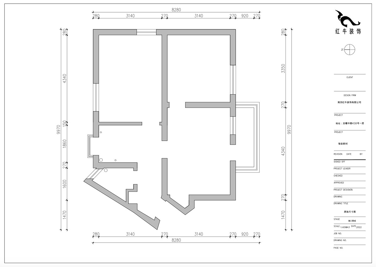 朱明琪｜瑞金新村23-504-1902-69㎡-現(xiàn)代簡(jiǎn)約風(fēng)格｜2室1廳1衛(wèi)｜老房翻新｜定制家｜全包12萬｜00_01原始尺寸圖
