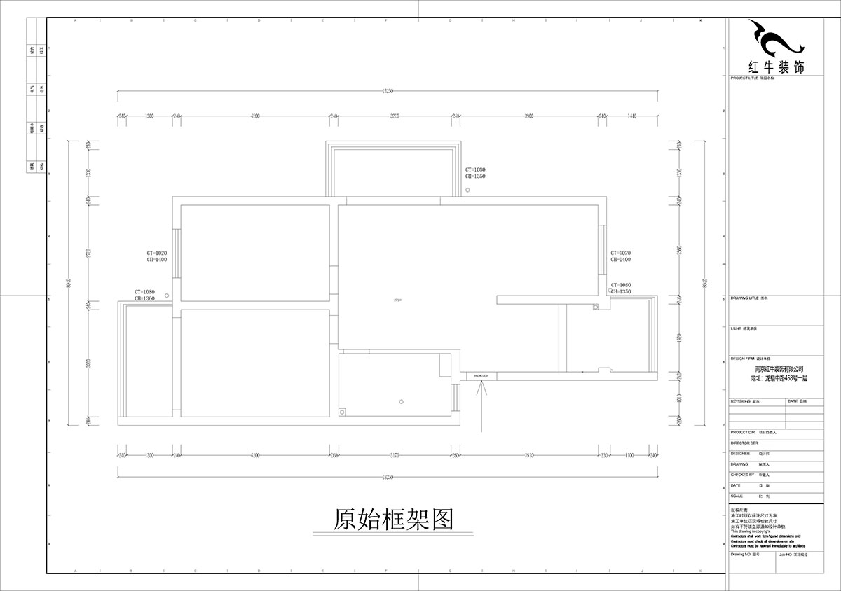 孟憲濤｜武定新村5-5-310-90㎡-現(xiàn)代簡約風格｜2室2廳1衛(wèi)｜老房裝修｜定制家｜全包14萬｜00_01原始框架圖