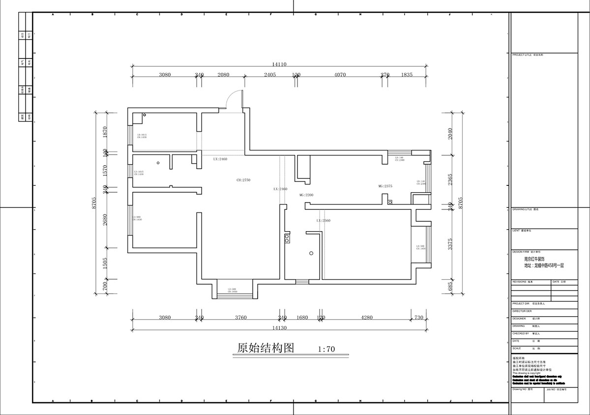 蔣?。鹩驀?guó)際10-2004-105㎡-現(xiàn)代簡(jiǎn)約風(fēng)格｜3室1廳1衛(wèi)｜毛坯裝修｜定制家｜全包12萬｜00_01原始結(jié)構(gòu)圖